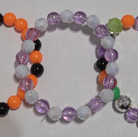 Hand Crafted Vibrant Beaded Bracelet Trio - Picture 3 of 4